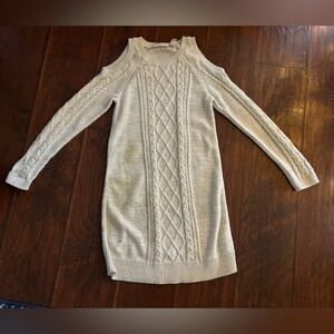 Children’s place cold shoulder sweater dress 7/8